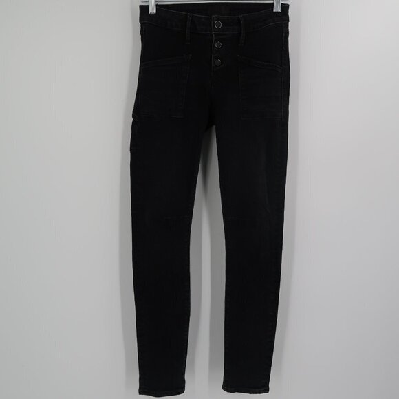 Revolve RTA Women's Black Button Fly High Waisted Jeans Size 27 - Picture 1 of 16